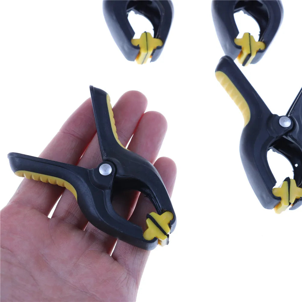 4 /6 /10pcs Spring Clamps Fixture Plastic Fastening Clips For LCD Screen Phone Non-slip Handle Repair Tools Outillage