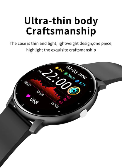 LIGE Waterproof Women Smart Band Watch Real-time Weather Forecast Men Watches Sports Ladies Smart Watch For Women Android IOS
