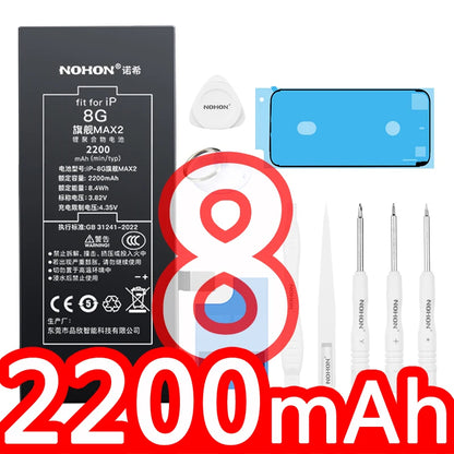 NOHON phone Battery for Apple Iphone 5 6 S 7 8plus X Xr Xs Max 11 12 Pro 13 14 plus Replacement Bateria Lithium Polymer Bateria
