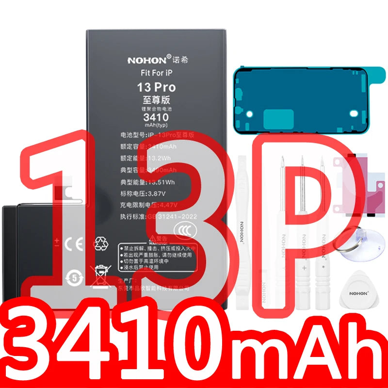 NOHON phone Battery for Apple Iphone 5 6 S 7 8plus X Xr Xs Max 11 12 Pro 13 14 plus Replacement Bateria Lithium Polymer Bateria