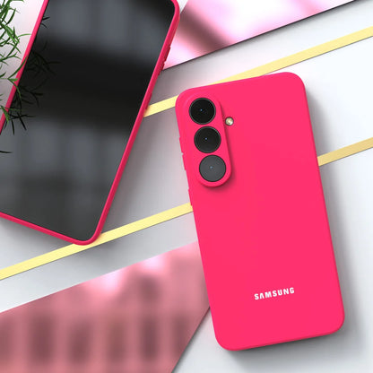For Samsung Galaxy S26 S25 S24 S23 S22 S21 S20 Case Liquid Silicone Soft-Touch Shell S25 FE S26 Ultra S26 Plus S24FE Full Cover