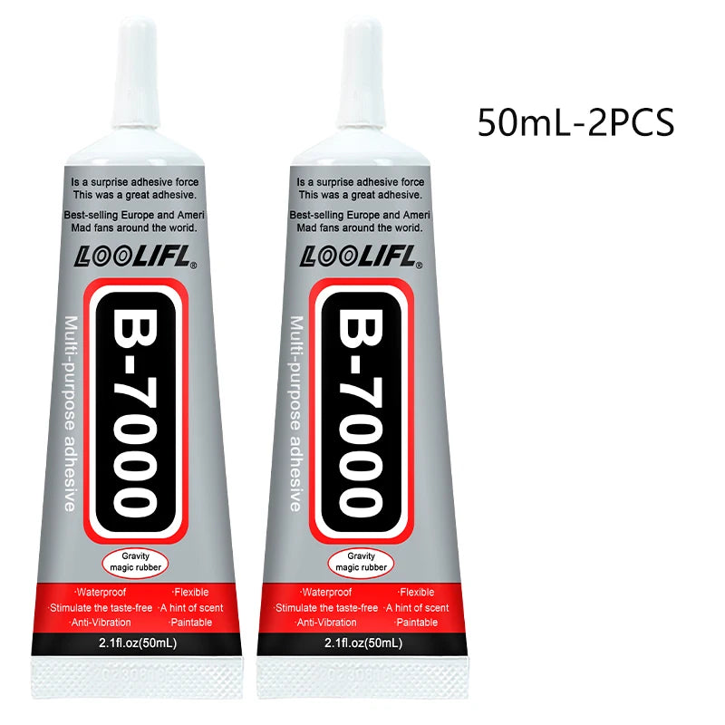 LOOLIFLsuper glue B7000 Mobile Phone Screen High-Strength Waterproof Adhesive, Universal PhoneGlass Bonding Agent,15/25/50/110ml