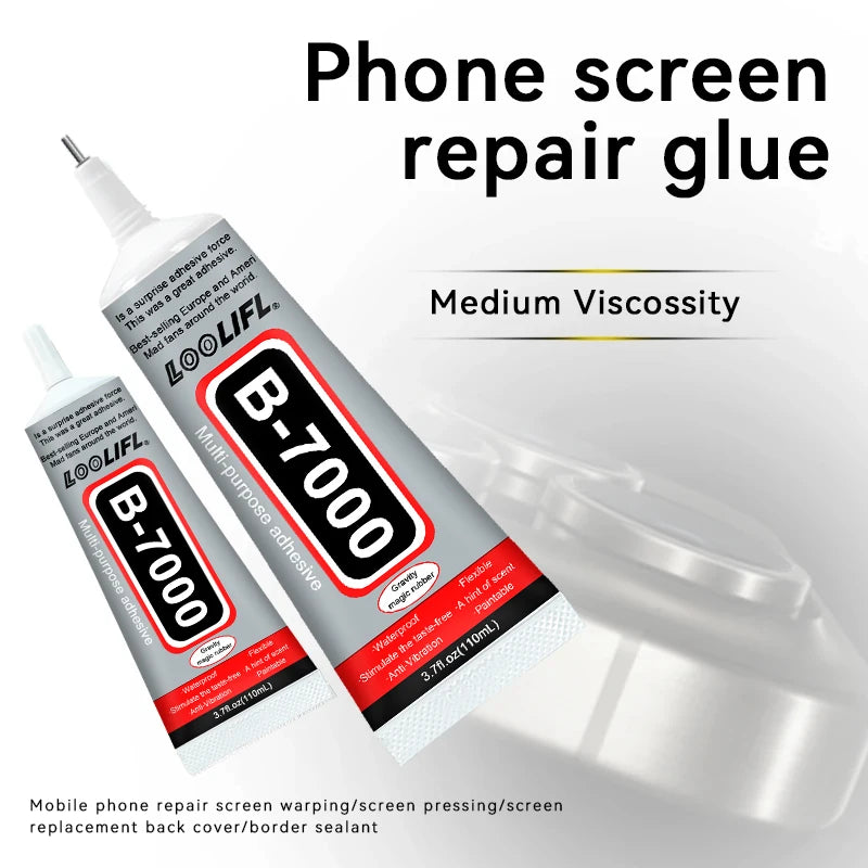 LOOLIFLsuper glue B7000 Mobile Phone Screen High-Strength Waterproof Adhesive, Universal PhoneGlass Bonding Agent,15/25/50/110ml