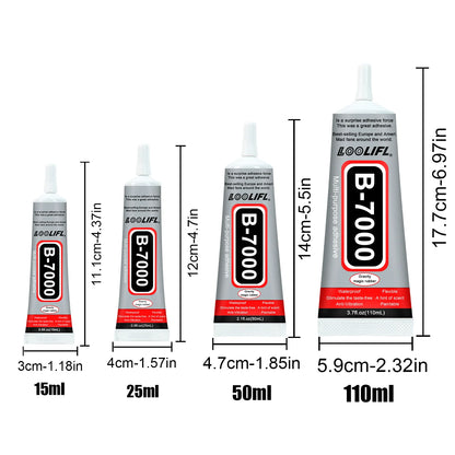 LOOLIFLsuper glue B7000 Mobile Phone Screen High-Strength Waterproof Adhesive, Universal PhoneGlass Bonding Agent,15/25/50/110ml