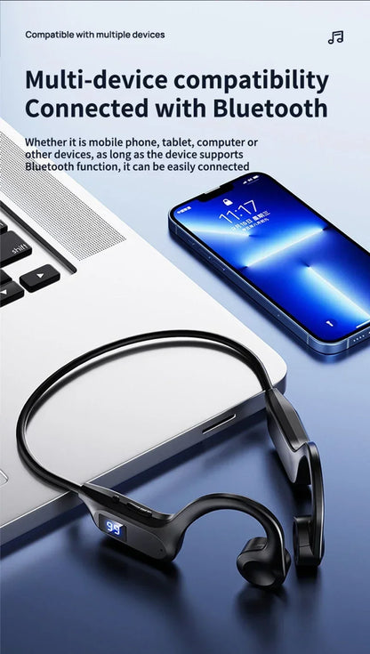Lenovo X7 Wireless Earphone Bone Conduction Bluetooth Headphone Waterproof Hand-free With Mic For Running Sport Swimming