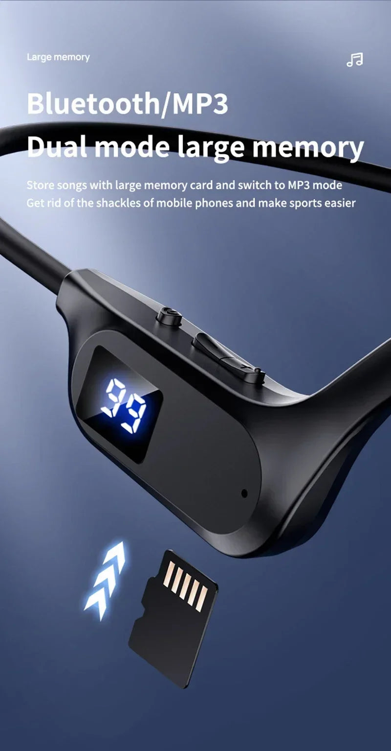 Lenovo X7 Wireless Earphone Bone Conduction Bluetooth Headphone Waterproof Hand-free With Mic For Running Sport Swimming