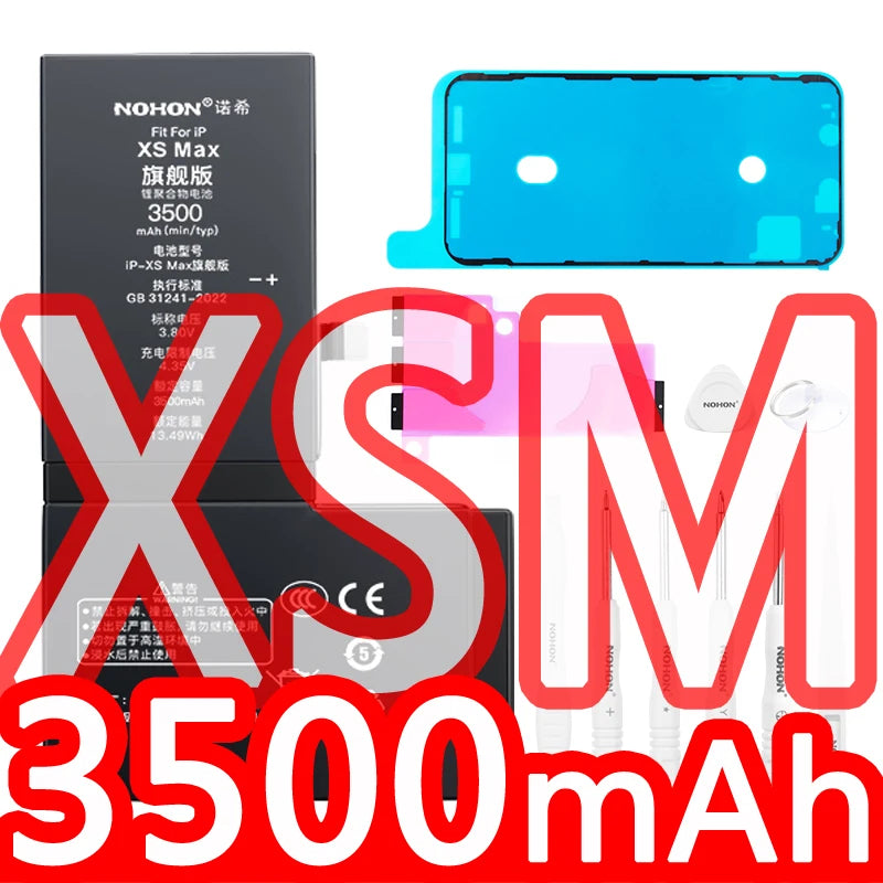 NOHON phone Battery for Apple Iphone 5 6 S 7 8plus X Xr Xs Max 11 12 Pro 13 14 plus Replacement Bateria Lithium Polymer Bateria