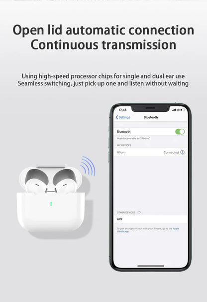 New Air Pro True Wireless Bluetooth Earphones Headphones HiFi Sound  Latency ANC Noise Reduction Earbuds for IPhone Android