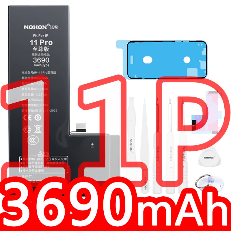NOHON phone Battery for Apple Iphone 5 6 S 7 8plus X Xr Xs Max 11 12 Pro 13 14 plus Replacement Bateria Lithium Polymer Bateria