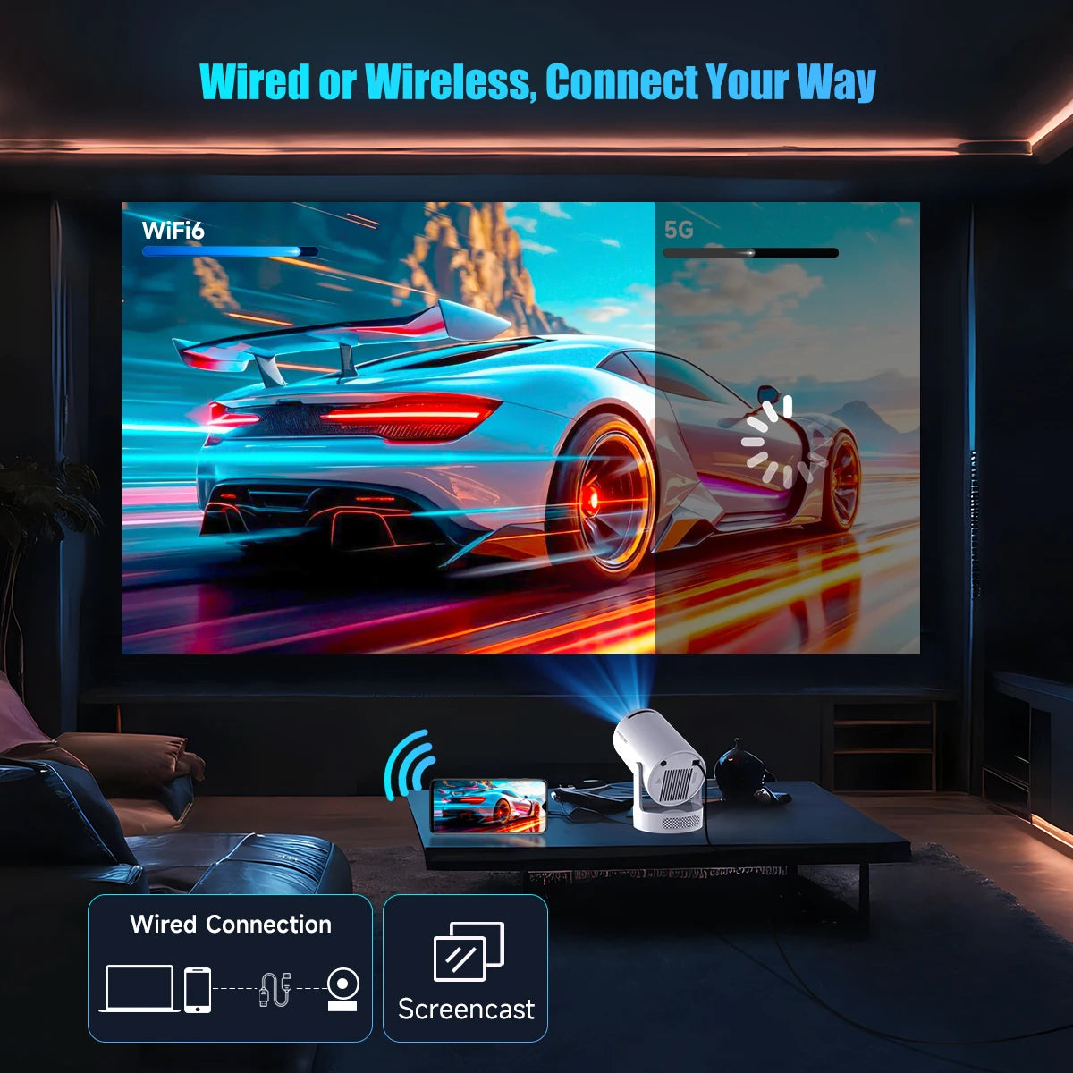 Vidéoprojecteur Portable 8K