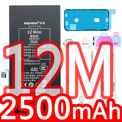 NOHON phone Battery for Apple Iphone 5 6 S 7 8plus X Xr Xs Max 11 12 Pro 13 14 plus Replacement Bateria Lithium Polymer Bateria