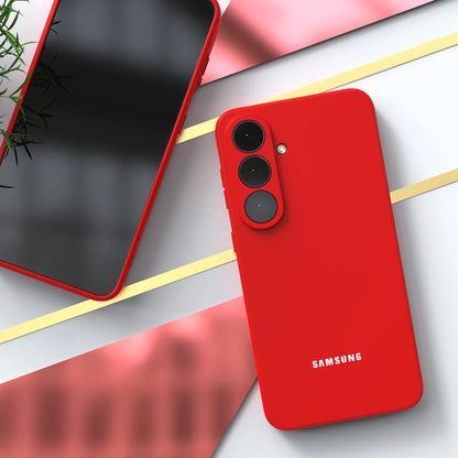 For Samsung Galaxy S26 S25 S24 S23 S22 S21 S20 Case Liquid Silicone Soft-Touch Shell S25 FE S26 Ultra S26 Plus S24FE Full Cover