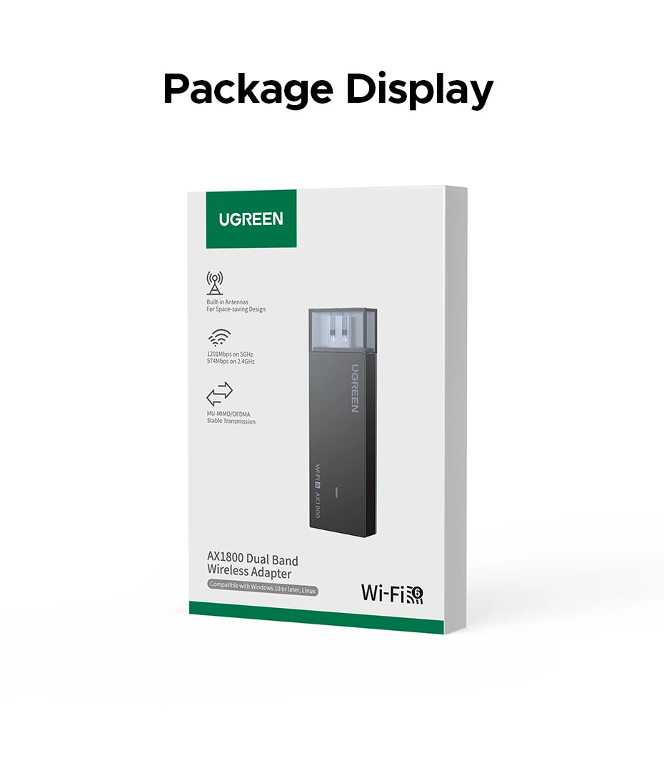 Adaptateur WiFi 6 UGREEN AX1800