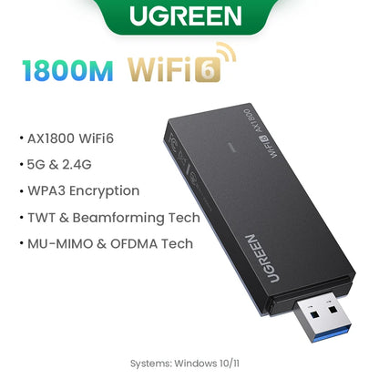 Adaptateur WiFi 6 UGREEN AX1800