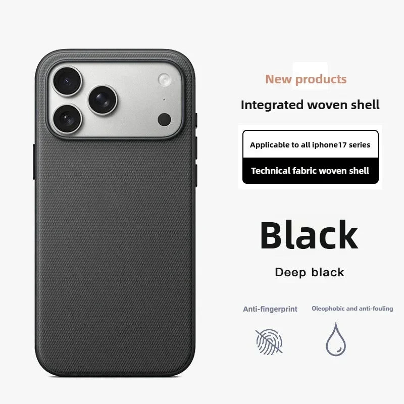 TechWoven case for iPhone 17 Pro Max for magnetic Tech Woven case for Apple 17 Pro luxury protective cover.