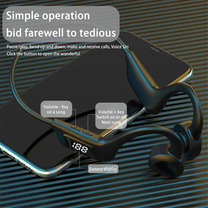 Lenovo X7 Wireless Earphone Bone Conduction Bluetooth Headphone Waterproof Hand-free With Mic For Running Sport Swimming