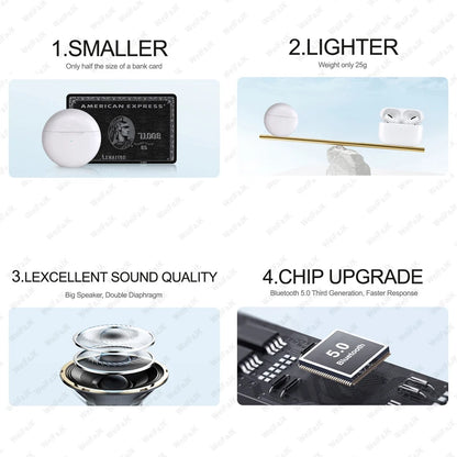 Original Wireless Bluetooth Earphones In Ear Earbuds Sports Noise Cancelling Air Pro TWS Max Headset For Apple iPhone Headphones
