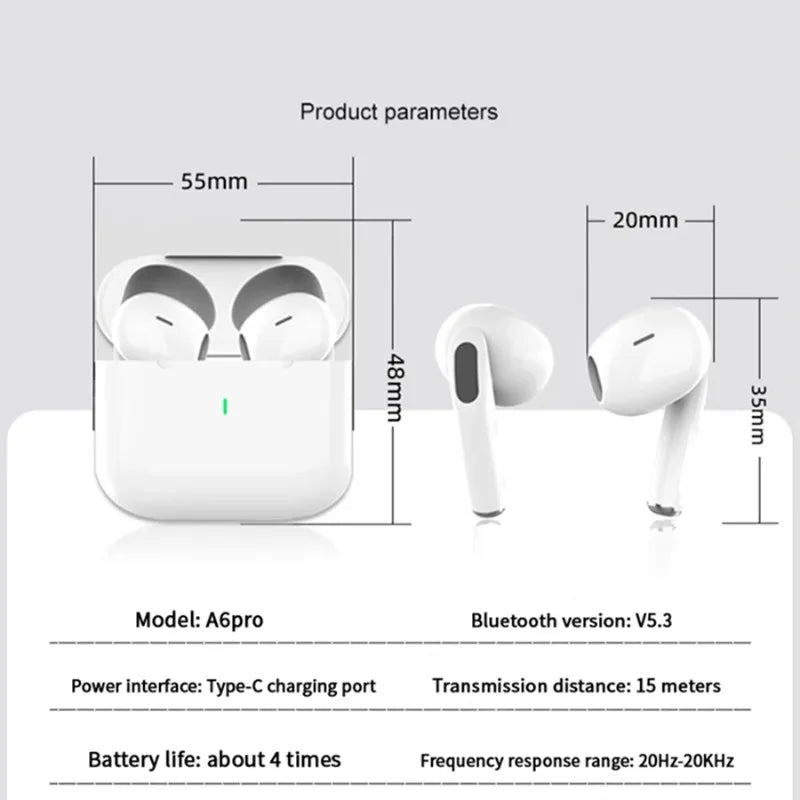 New Air Pro True Wireless Bluetooth Earphones Headphones HiFi Sound  Latency ANC Noise Reduction Earbuds for IPhone Android