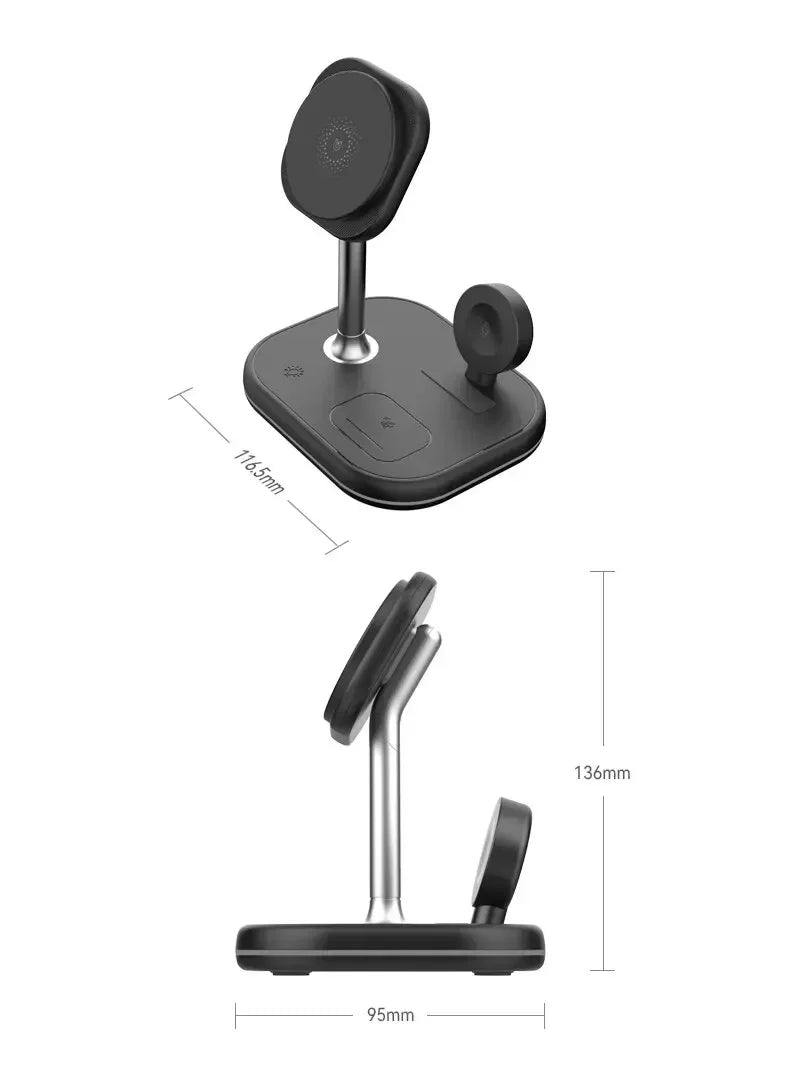 Chargeur Sans Fil 3-en-1 Magnétique
