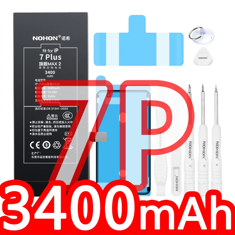 NOHON phone Battery for Apple Iphone 5 6 S 7 8plus X Xr Xs Max 11 12 Pro 13 14 plus Replacement Bateria Lithium Polymer Bateria