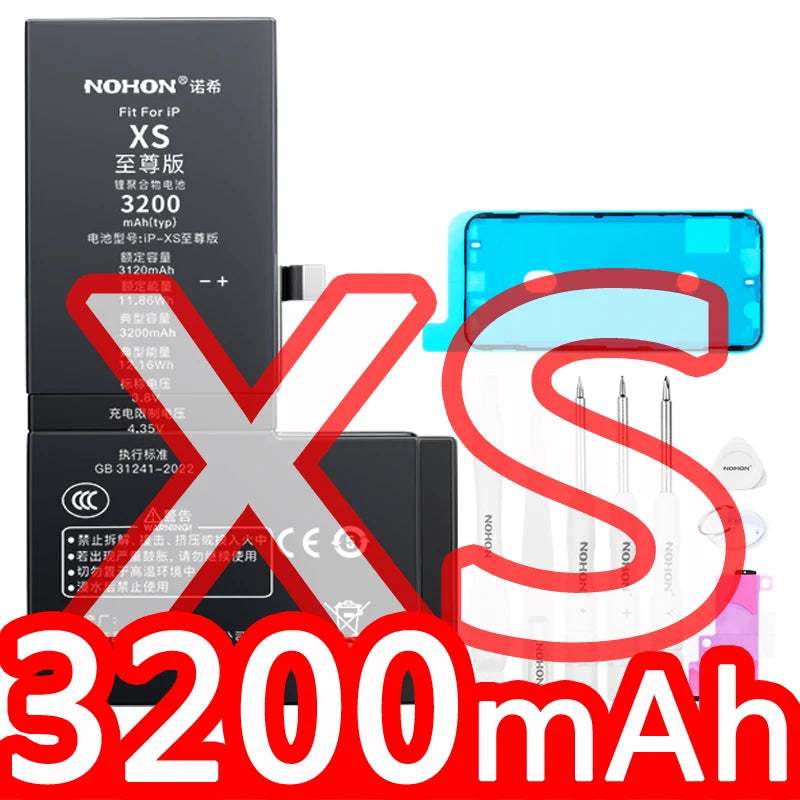 NOHON phone Battery for Apple Iphone 5 6 S 7 8plus X Xr Xs Max 11 12 Pro 13 14 plus Replacement Bateria Lithium Polymer Bateria