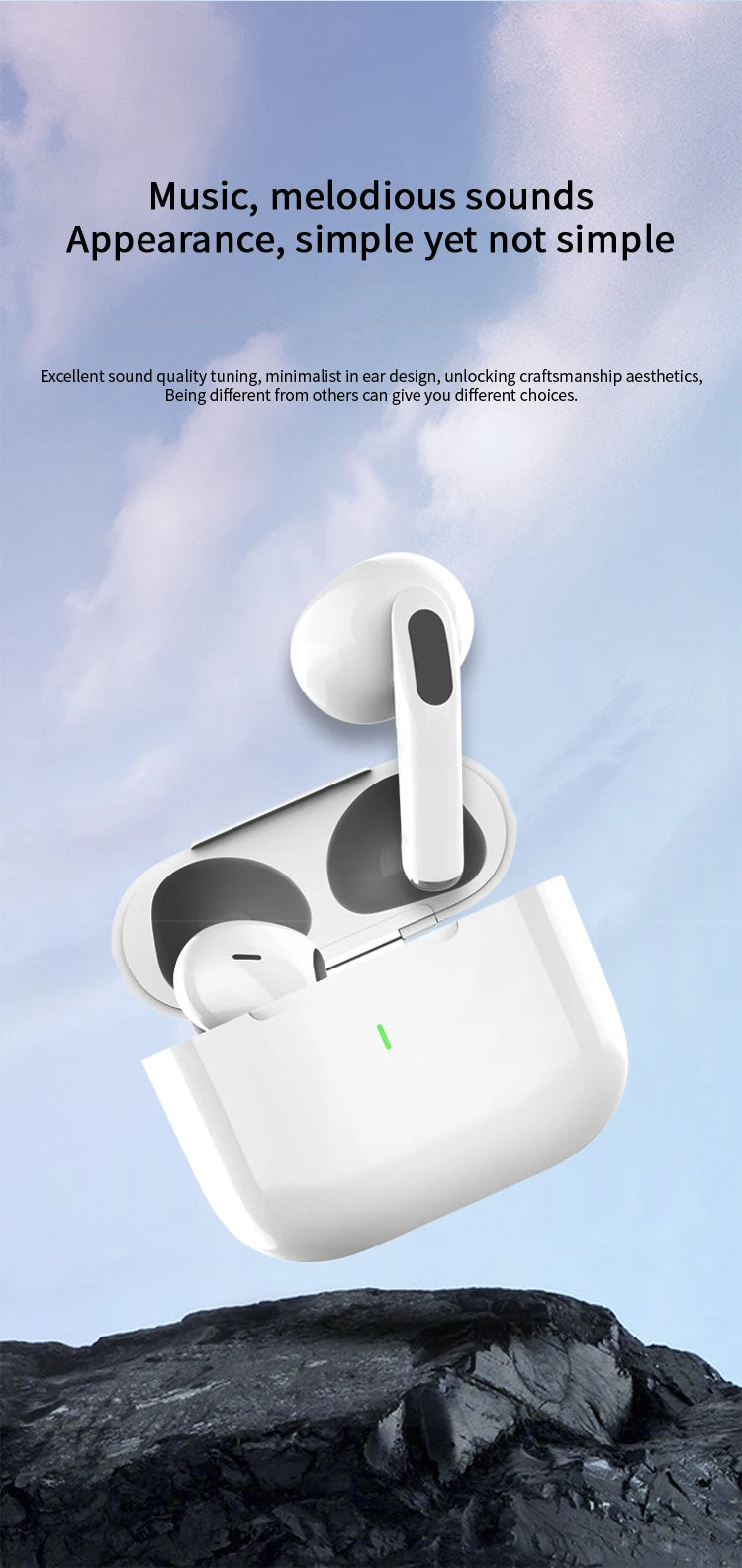 New Air Pro True Wireless Bluetooth Earphones Headphones HiFi Sound  Latency ANC Noise Reduction Earbuds for IPhone Android