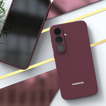 For Samsung Galaxy S26 S25 S24 S23 S22 S21 S20 Case Liquid Silicone Soft-Touch Shell S25 FE S26 Ultra S26 Plus S24FE Full Cover