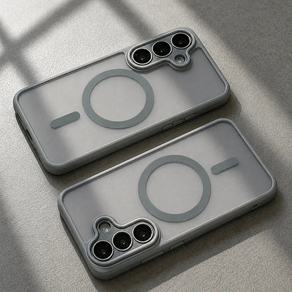 Luxurious Magsafe magnetic phone case, For Samsung A57 A37 A56 A36 A16 A17 A26 S26 Ultra S25FE S24 , lens protection cover