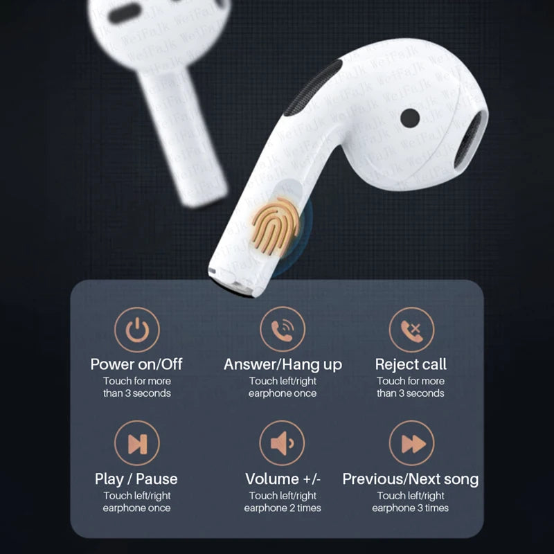 Original Wireless Bluetooth Earphones In Ear Earbuds Sports Noise Cancelling Air Pro TWS Max Headset For Apple iPhone Headphones