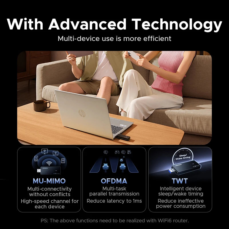 Adaptateur WiFi 6 UGREEN AX1800