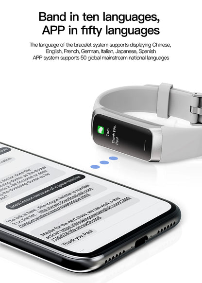 AMOLED Smartwatch Body Temperature Monitor Fitness Clock Sports 3ATM Waterproof Men Smart Watch Band for Women IOS Android 2026