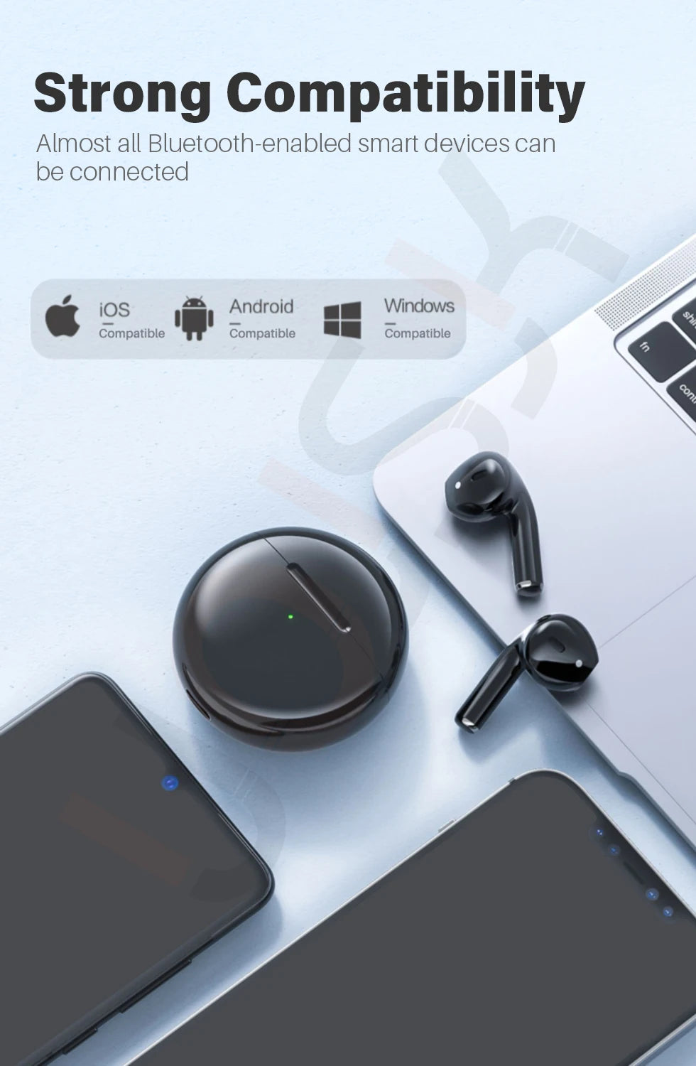 Original Wireless Bluetooth Earphones In Ear Earbuds Sports Noise Cancelling Air Pro TWS Max Headset For Apple iPhone Headphones